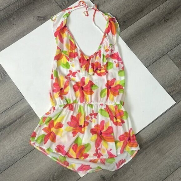 Victoria’s Secret halter swim coverup dress + romper small - Picture 3 of 11